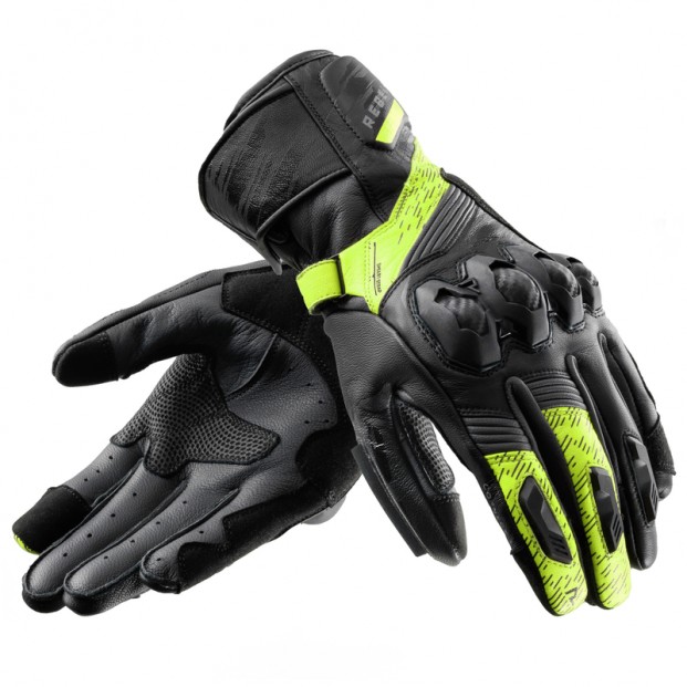 Перчатки REBELHORN VIPER BLACK/GREY/FLUO YELLOW