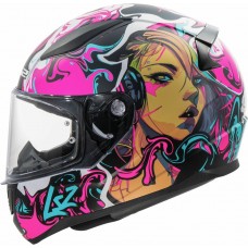 ШЛЕМ LS2 FF353 RAPID II CYBERG PURPLE CYAN-06