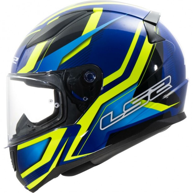 ШЛЕМ LS2 FF353 RAPID II FLITZ H-V YELLOW BLUE-06