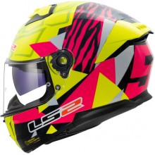 ШЛЕМ LS2 FF808 STREAM II TIGER H-V YELLOW PINK-06