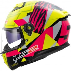 ШЛЕМ LS2 FF808 STREAM II TIGER H-V YELLOW PINK-06