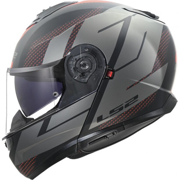 ШЛЕМ LS2 FF908 STROBE II CODE BLACK GREY-06