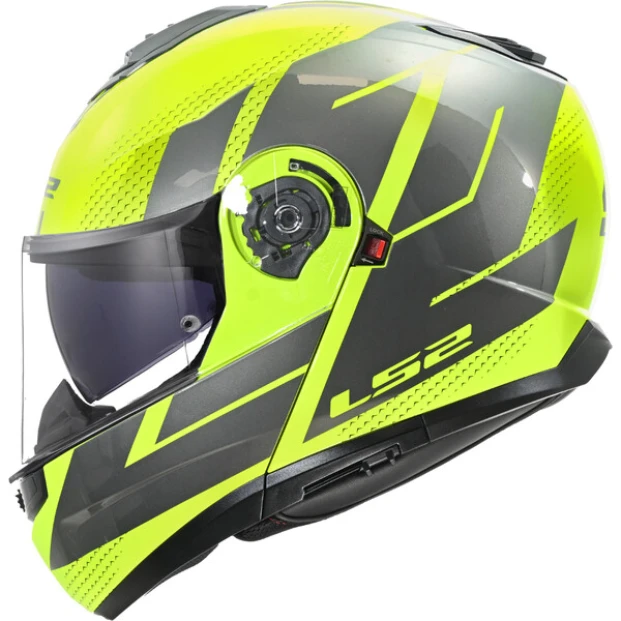 ШЛЕМ LS2 FF908 STROBE II CODE H-V YELLOW GREY-06