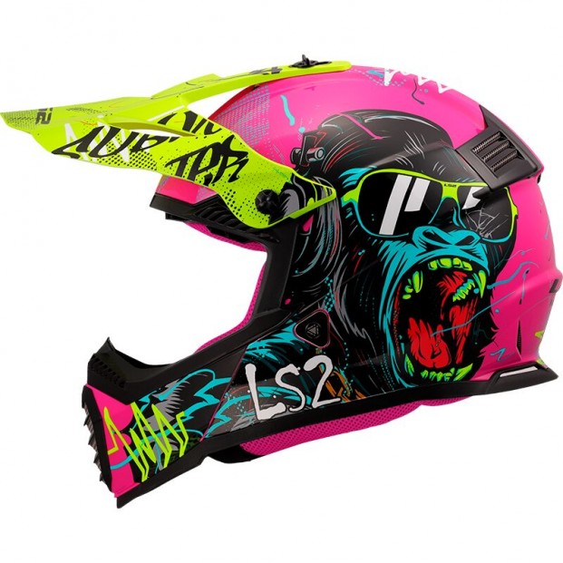 ШЛЕМ LS2 MX437 FAST II MINI GORILLA PURPLE-06
