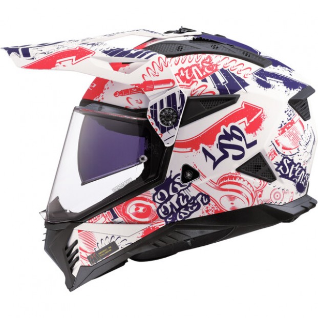ШЛЕМ LS2 MX702 PIONEER II FANTASY WHITE BLUE RED-06