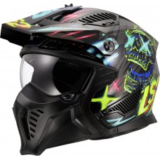 ШЛЕМ LS2 OF606 DRIFTER RAYZ BLACK BLUE-06