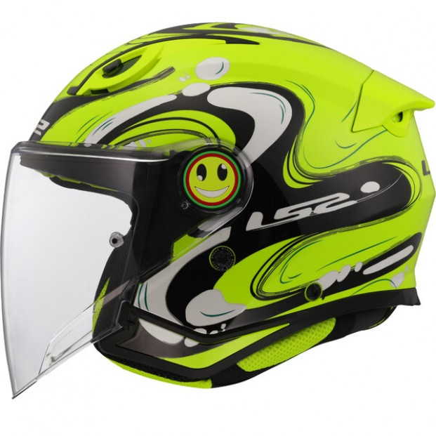 ШЛЕМ LS2 OF622 FUNNY II GLUP H-V YELLOW