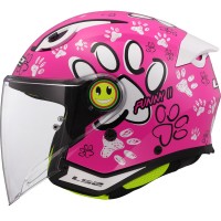 ШЛЕМ LS2 OF622 FUNNY II PAWS PINK