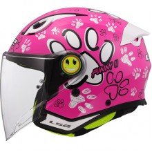 ШЛЕМ LS2 OF622 FUNNY II PAWS PINK