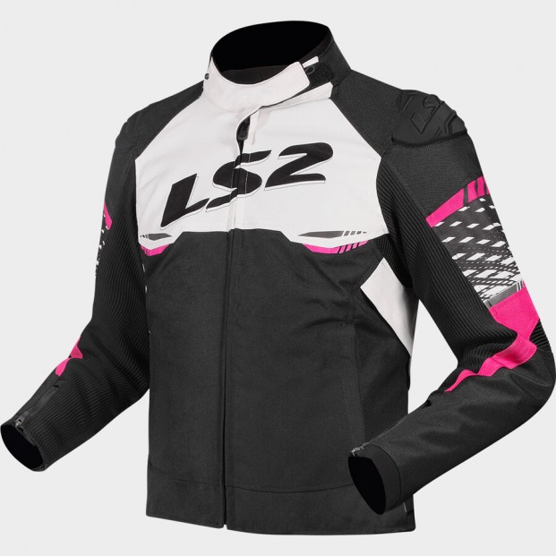 КУРТКА LS2 APEX LADY BLACK WHITE PINK