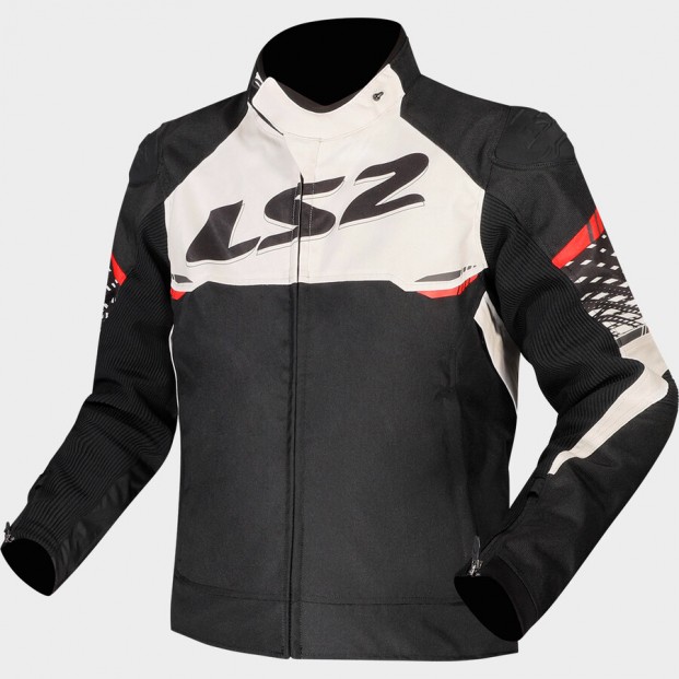 КУРТКА LS2 APEX MAN BLACK WHITE RED