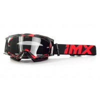 Очки IMX DUST GRAPHIC RED GLOSS/BLACK - SZYBA DARK SMOKE + CLEAR (2 SZYBY W ZESTAWIE)