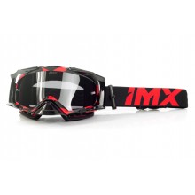 Очки IMX DUST GRAPHIC RED GLOSS/BLACK - SZYBA DARK SMOKE + CLEAR (2 SZYBY W ZESTAWIE)