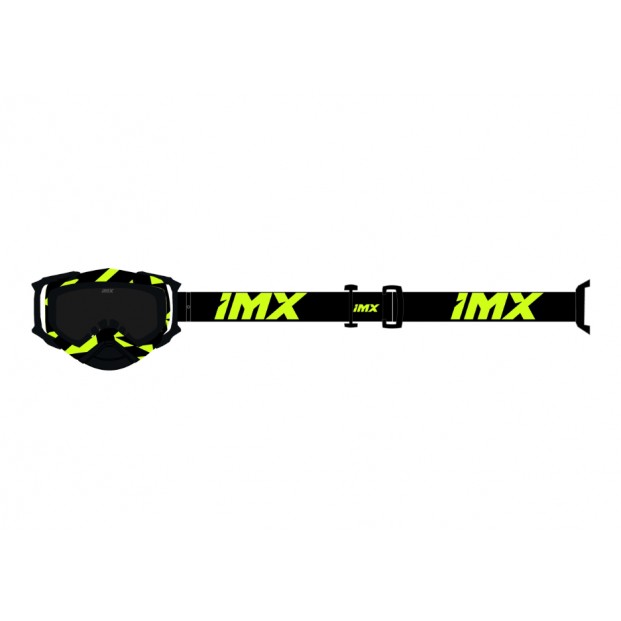 Очки IMX DUST GRAPHIC FLUO YELLOW GLOSS/BLACK - SZYBA DARK SMOKE + CLEAR (2 SZYBY W ZESTAWIE)