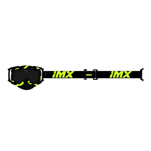 Очки IMX DUST GRAPHIC FLUO YELLOW GLOSS/BLACK - SZYBA DARK SMOKE + CLEAR (2 SZYBY W ZESTAWIE)