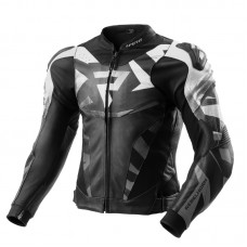 Куртка кожаная REBELHORN INFERNO BLACK/WHITE