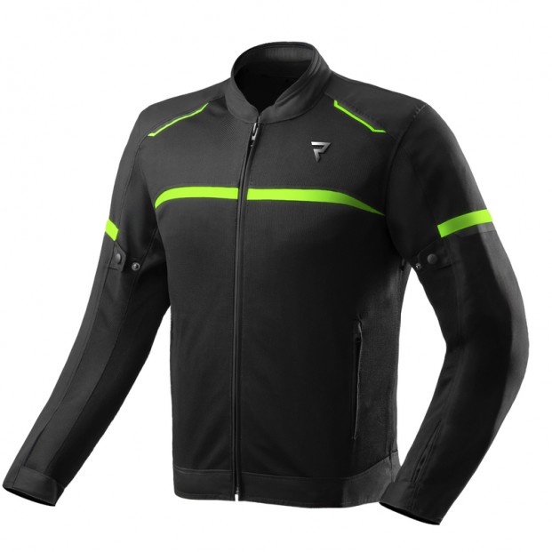 Куртка текстильная REBELHORN ECHO BLACK/FLUO YELLOW