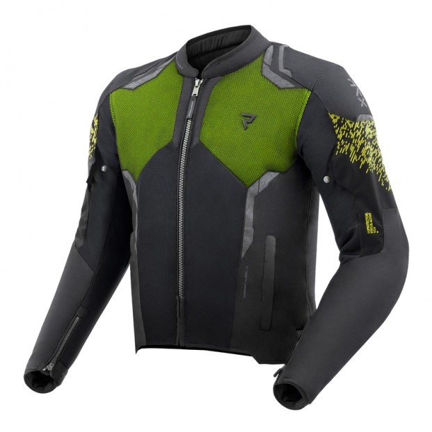 Куртка текстильная REBELHORN JAX BLACK/FLUO YELLOW