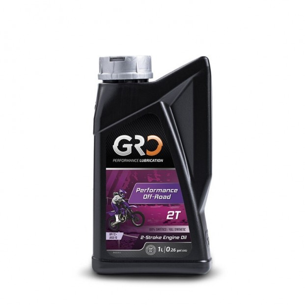 Масло моторное для мотоциклов GRO PERFOMANCE 2T OFF ROAD,100% synthetic lubricant based on Ester 1 л
