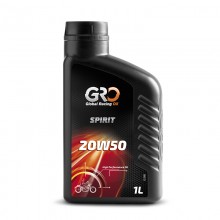 Масло моторное минеральное для мотоциклов GRO GLOBAL SPIRIT 20W50, 4 л