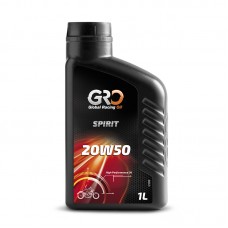 Масло моторное минеральное для мотоциклов GRO GLOBAL SPIRIT 20W50, 4 л