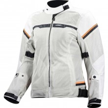 Куртка LS2 RIVA LADY LIGHT GREY H-V ORANGE