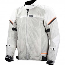 Куртка LS2 RIVA MAN LIGHT GREY H-V ORANGE