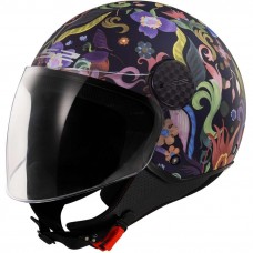 Шлем LS2 OF558 SPHERE LUX II BLOOM BLUE PINK-06