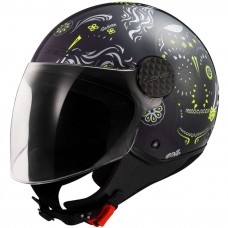 Шлем LS2 OF558 SPHERE LUX II MAXCA BLACK H-V YELLOW-06