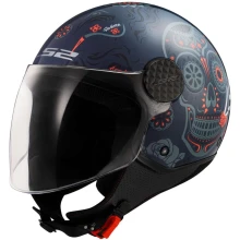 Шлем LS2 OF558 SPHERE LUX II MAXCA COBALT ORANGE-06