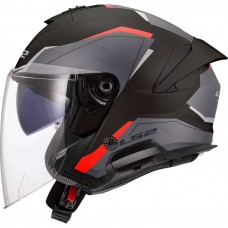 Шлем LS2 OF618 VERSO II AIR BLACK RED