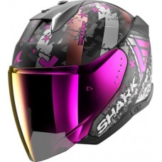 ШЛЕМ SHARK SKWAL i3 JET HELLCAT Mat Black/Silver/Purple