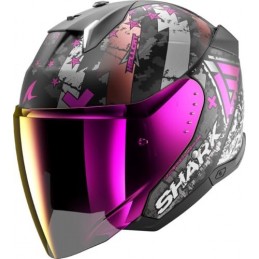 ШЛЕМ SHARK SKWAL i3 JET HELLCAT Mat Black/Silver/Purple