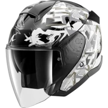 ШЛЕМ SHARK SKWAL JET PRANZ Black/White/Gold