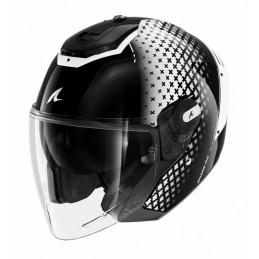 Шлем SHARK RS JET STRIDE Black White Black