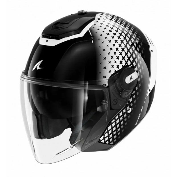 Шлем SHARK RS JET STRIDE Black White Black