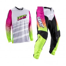 Комплект эндуро (джерси и мотобрюки) JUNIOR LEATT MINI RIDE KIT 3.5 RETRO PINK