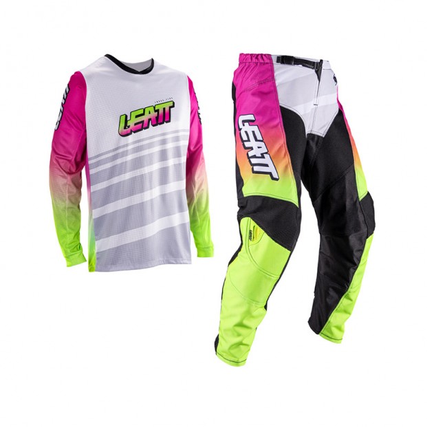 Комплект эндуро (джерси и мотобрюки) LEATT RIDE KIT MOTO 3.5 RETRO PINK