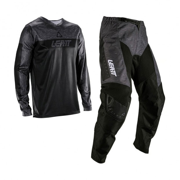 Комплект эндуро (джерси и мотобрюки) LEATT RIDE KIT MOTO 3.5 STEALTH BLACK GREY