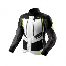 Куртка текстильная REBELHORN HARDY 3.0 BLACK LIGHT GREY FLUO YELLOW