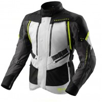 Куртка текстильная женская REBELHORN HARDY 3.0 BLACK LIGHT GREY FLUO YELLOW