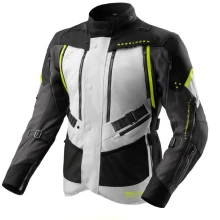 Куртка текстильная женская REBELHORN HARDY 3.0 BLACK LIGHT GREY FLUO YELLOW