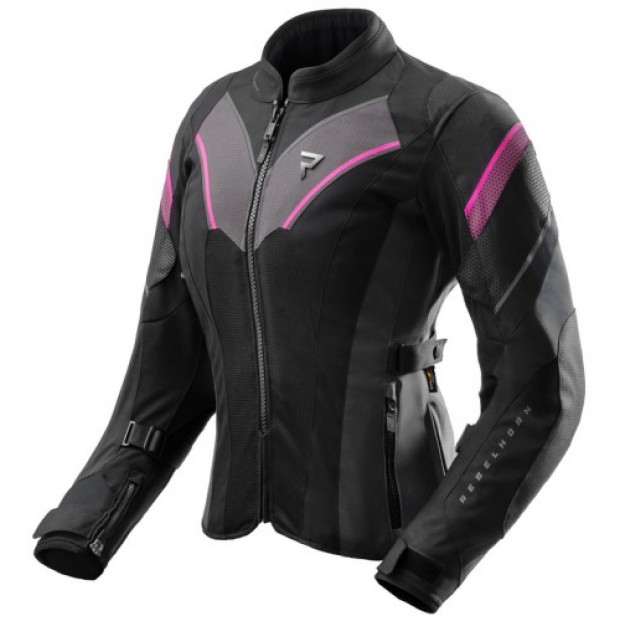 Куртка текстильная женская REBELHORN HIFLOW 5 BLACK GREY FLUO PINK