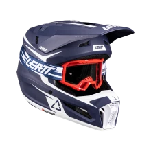 Шлем с очками JUNIOR LEATT KIT MOTO 3.5 BLUE
