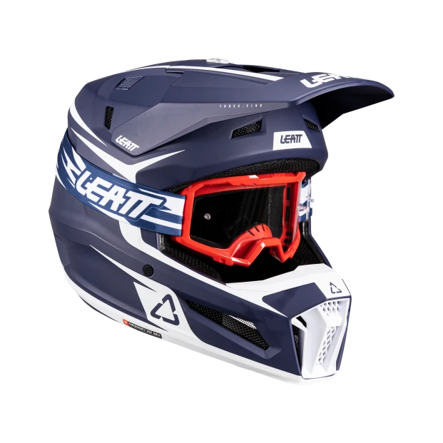Шлем с очками JUNIOR LEATT KIT MOTO 3.5 BLUE
