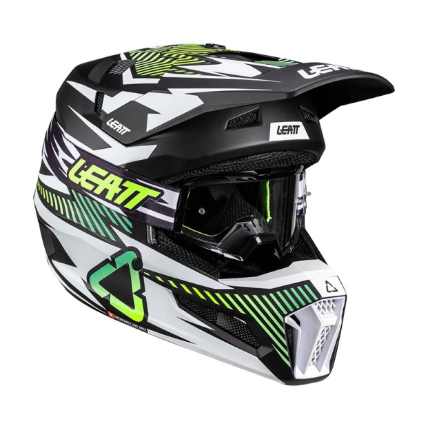 Шлем с очками JUNIOR LEATT KIT MOTO 3.5 STORM TEAL