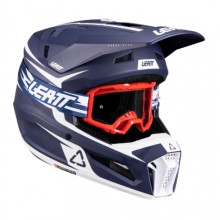 Шлем с очками LEATT KIT MOTO 3.5 BLUE