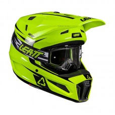 Шлем с очками LEATT KIT MOTO 3.5 NEON YELLOW