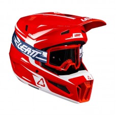 Шлем с очками LEATT KIT MOTO 3.5 RED