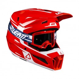 Шлем с очками LEATT KIT MOTO 3.5 RED